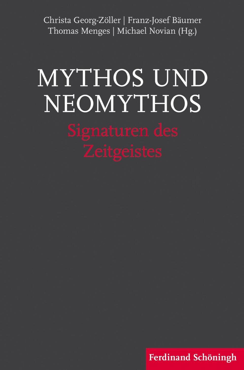 Cover: 9783506782526 | Mythos und Neomythos | Signaturen des Zeitgeistes | Buch | 325 S.