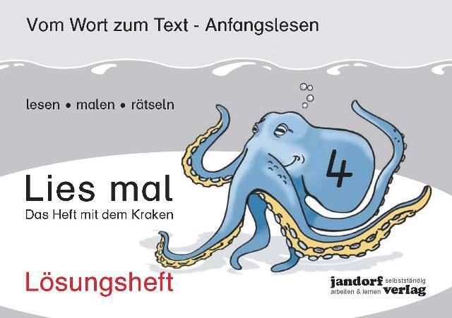 Cover: 9783939965855 | Lies mal 4 - Das Heft mit dem Kraken. Lösungsheft | Wachendorf (u. a.)