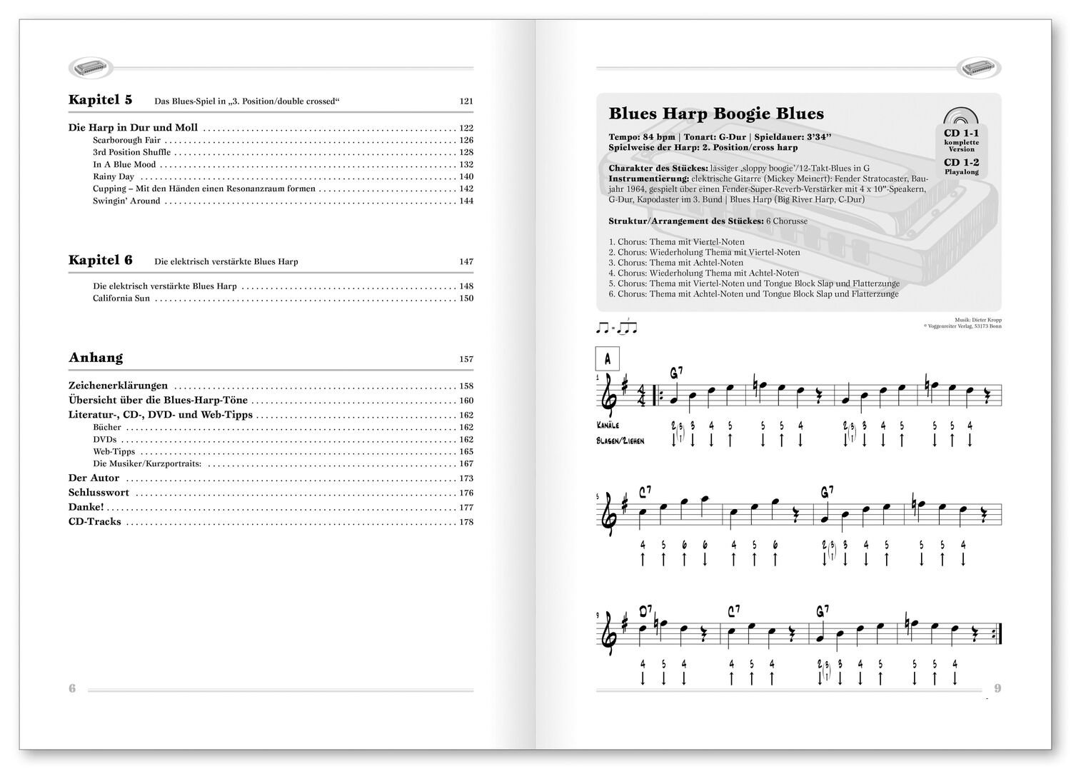 Bild: 9783802410291 | Kropp's Blues Harp Schule Bd. 2 (2CD) FSC Mix, SGSCH-COC-050055 | Buch