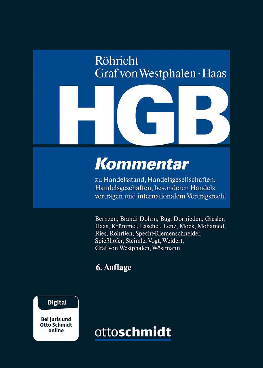 Cover: 9783504455231 | HGB | Friedrich Graf von Westphalen (u. a.) | Buch | 2800 S. | Deutsch