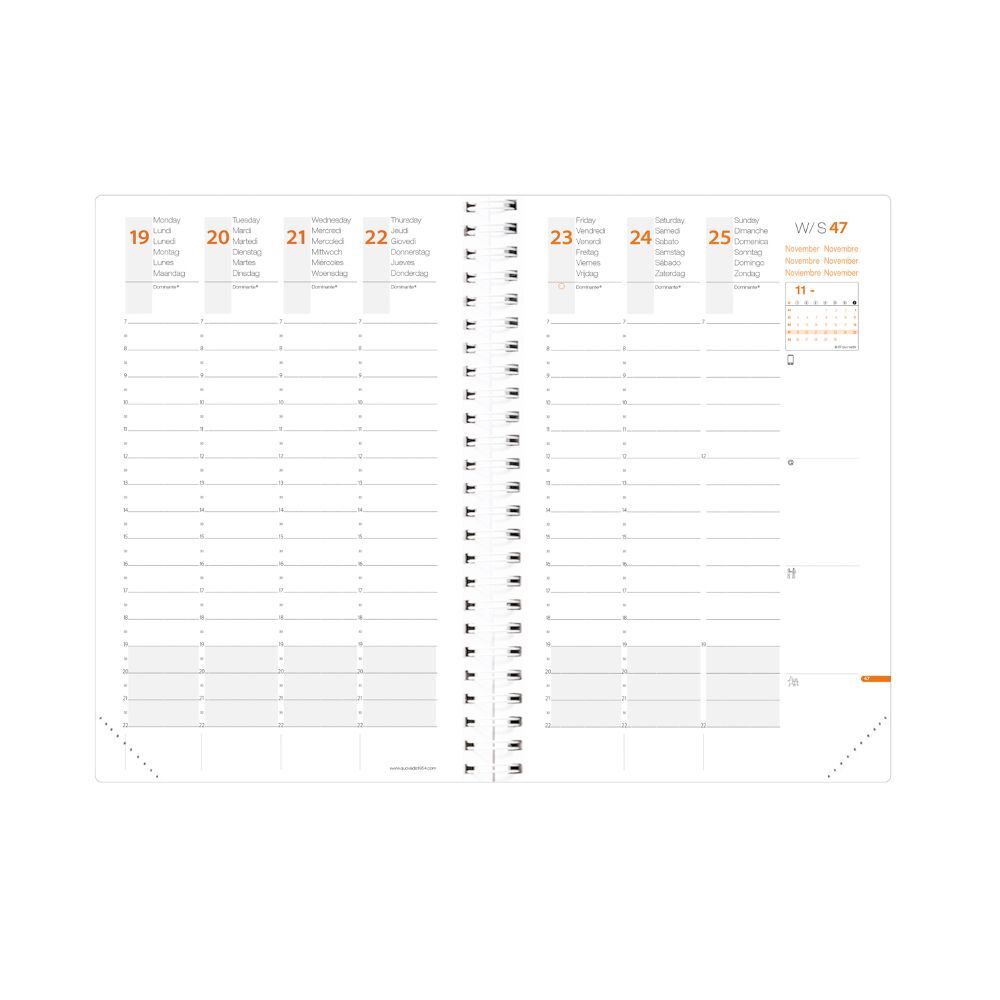 Bild: 3371010459711 | Time&amp;Life ML Pocket weiß | Terminkalender Taschenformat | Kalender