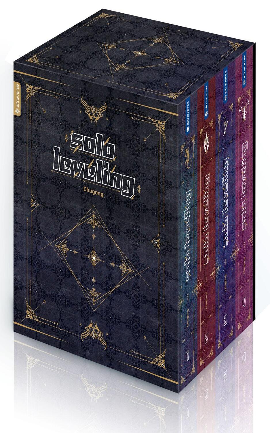 Cover: 9783753904771 | Solo Leveling Roman 01 - 04 mit Box | Chugong | Box | 4 Bücher | 2022
