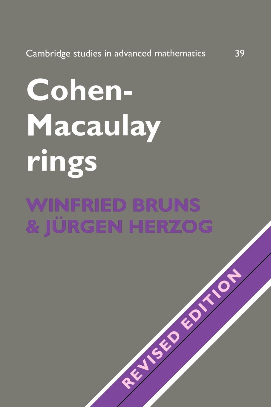 Cover: 9780521566742 | Cohen-Macaulay Rings | Revised Edition | Winfried Bruns (u. a.) | Buch