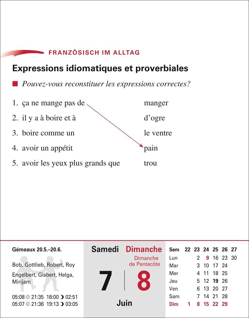 Bild: 9783840033612 | Französisch Sprachkalender 2025 - Französisch lernen leicht gemacht...