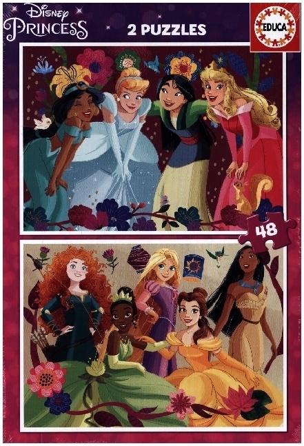 Cover: 8412668196759 | EDUCA - Disney Princess 2x48 Teile Puzzle | Spiel | 9219675 | 2023