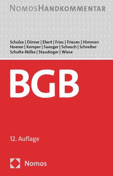 Cover: 9783756005802 | Bürgerliches Gesetzbuch | Handkommentar | Reiner Schulze (u. a.)