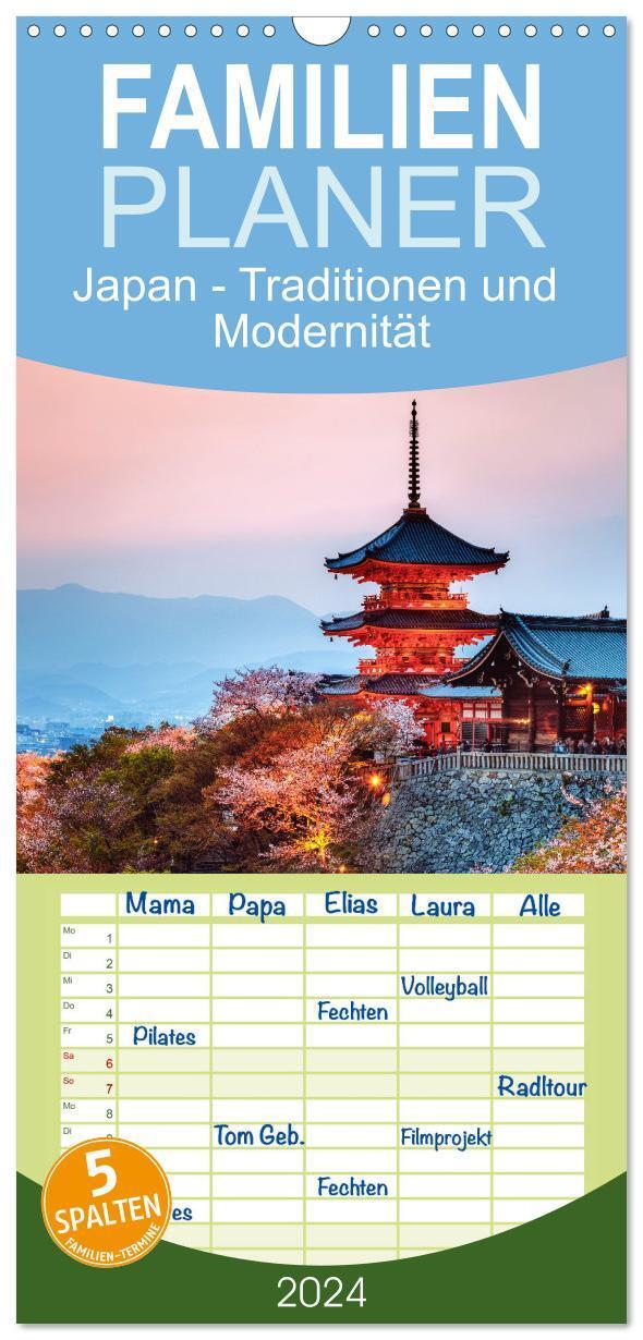 Cover: 9783383659256 | Familienplaner 2024 - Japan - Traditionen und Modernität mit 5...