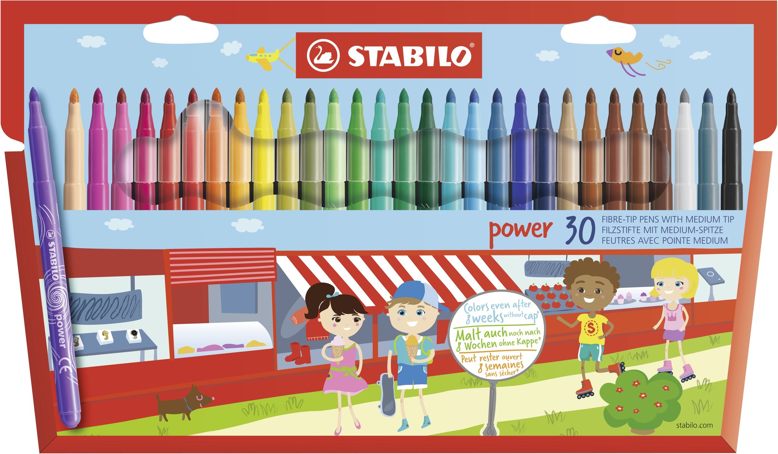 Cover: 3168070280306 | STABILO power 30 Filzstifte mit Medium-Spitze | Mehrteiliges Produkt