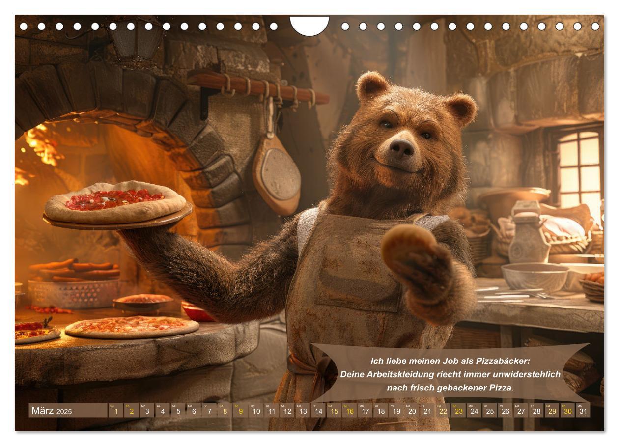 Bild: 9783457174210 | Tierisch lustige Pizzabäcker (Wandkalender 2025 DIN A4 quer),...