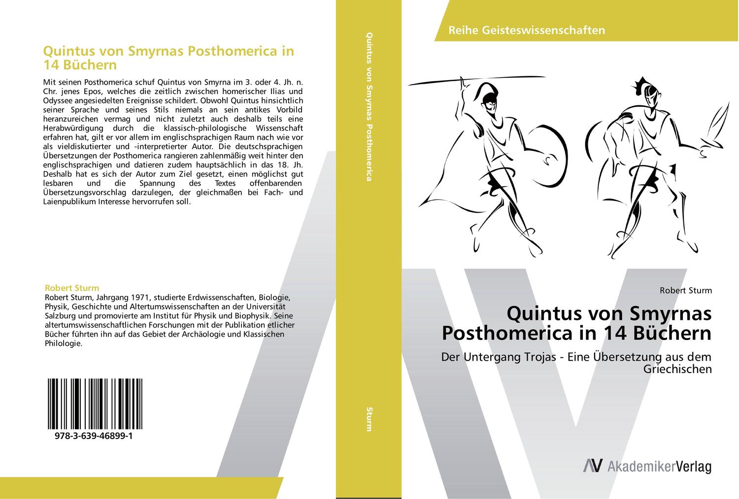 Cover: 9783639468991 | Quintus von Smyrnas Posthomerica in 14 Büchern | Robert Sturm | Buch