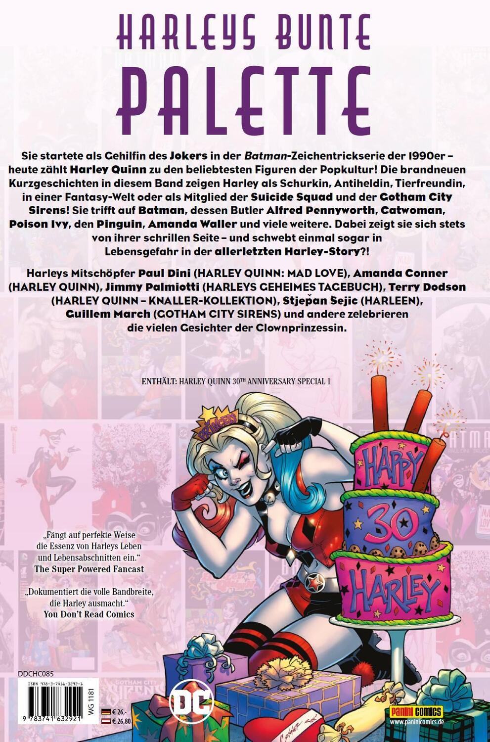 Rückseite: 9783741632921 | DC Celebration: Harley Quinn | Paul Dini (u. a.) | Buch | 116 S.