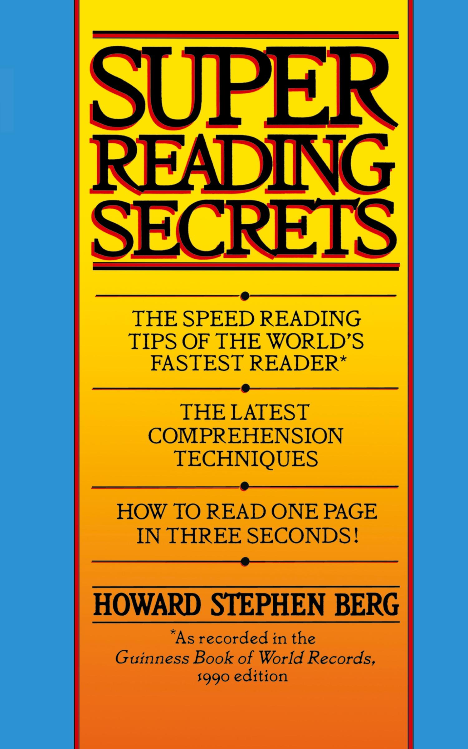 Cover: 9780446362993 | Super Reading Secrets | Howard Stephen Berg | Taschenbuch | Englisch