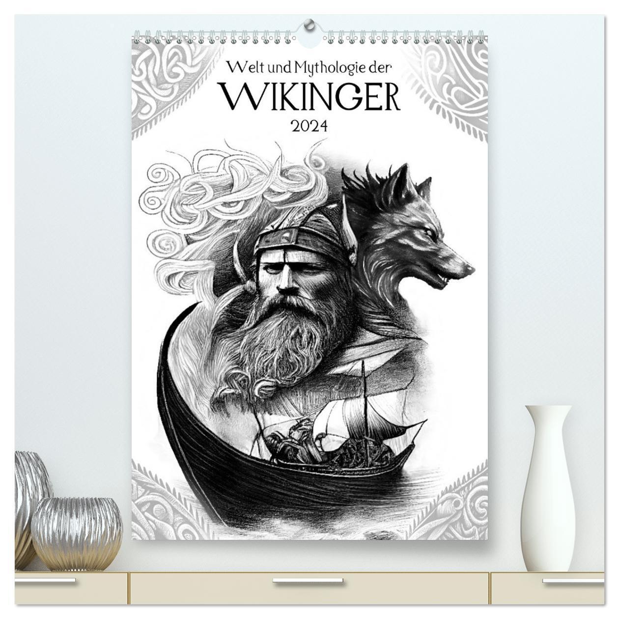 Cover: 9783675428508 | Welt und Mythologie der Wikinger (hochwertiger Premium Wandkalender...