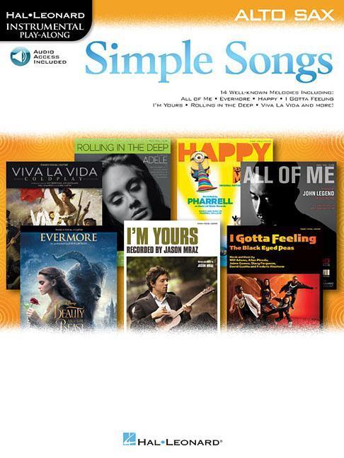 Cover: 888680710446 | Simple Songs - Instrumental Play-Along for Alto Sax Book/Online Audio