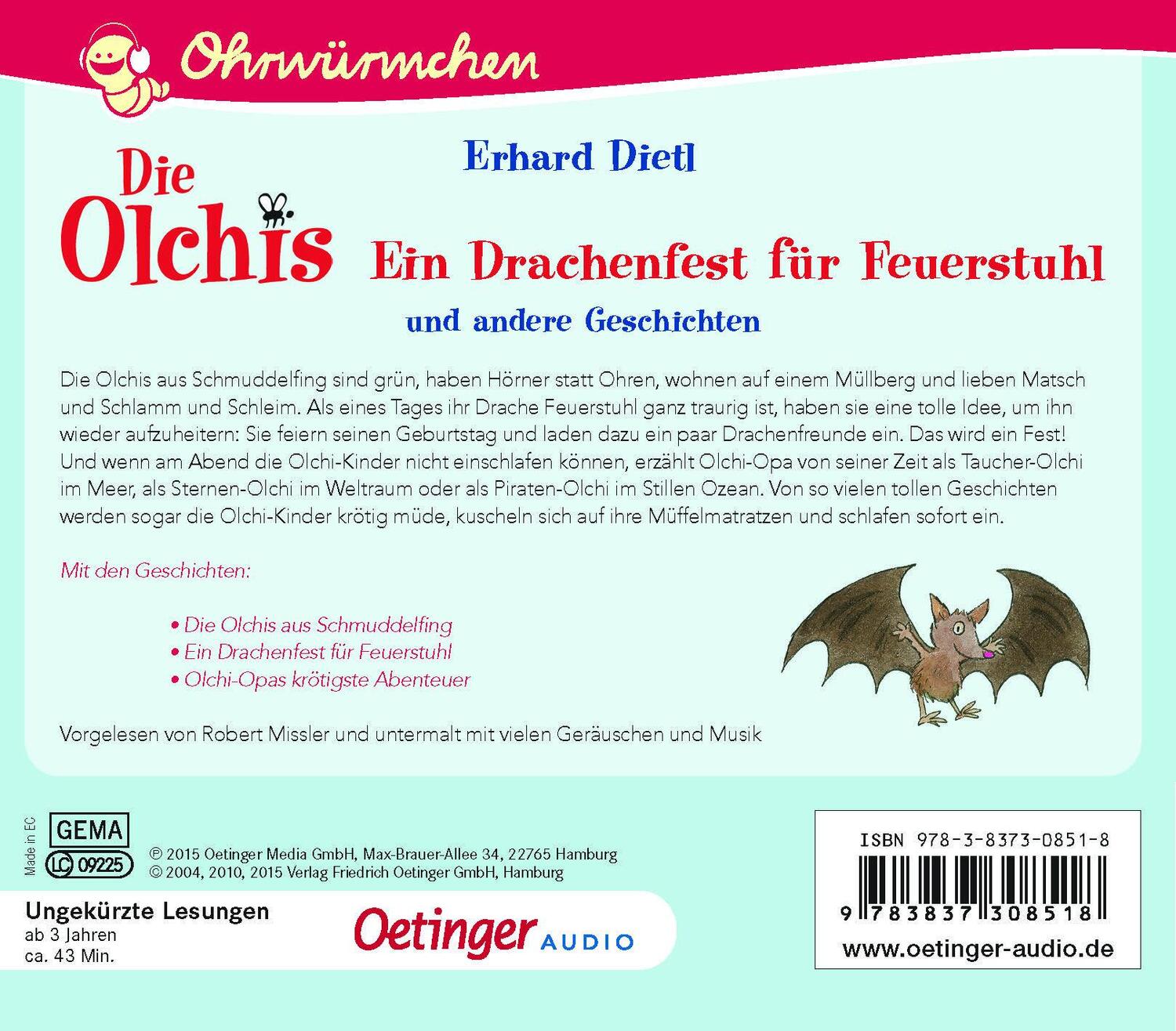 Rückseite: 9783837308518 | Die Olchis. Ein Drachenfest für Feuerstuhl und andere Geschichten (CD)
