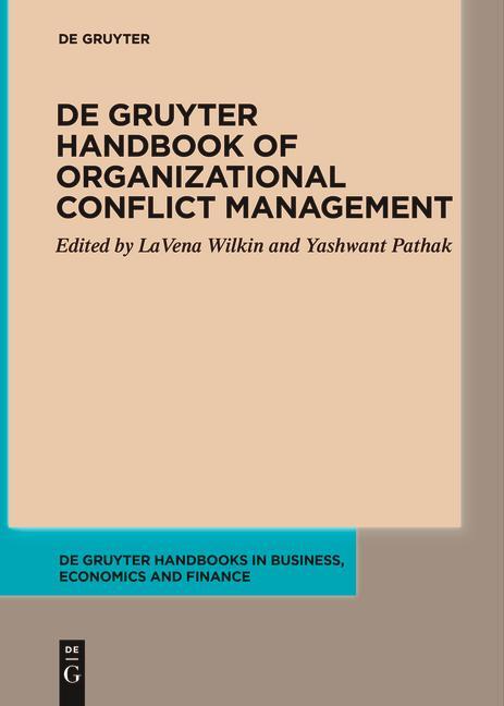 Cover: 9783110746013 | De Gruyter Handbook of Organizational Conflict Management | Buch | XXX