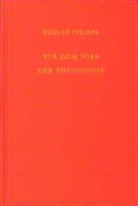 Cover: 9783727409523 | Vor dem Tore der Theosophie | Rudolf Steiner | Buch | Deutsch | 1990