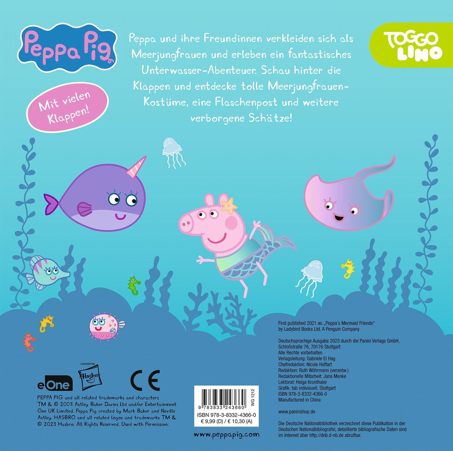 Rückseite: 9783833243660 | Peppa Pig: Peppas Meerjungfrauen-Abenteuer - Mein...