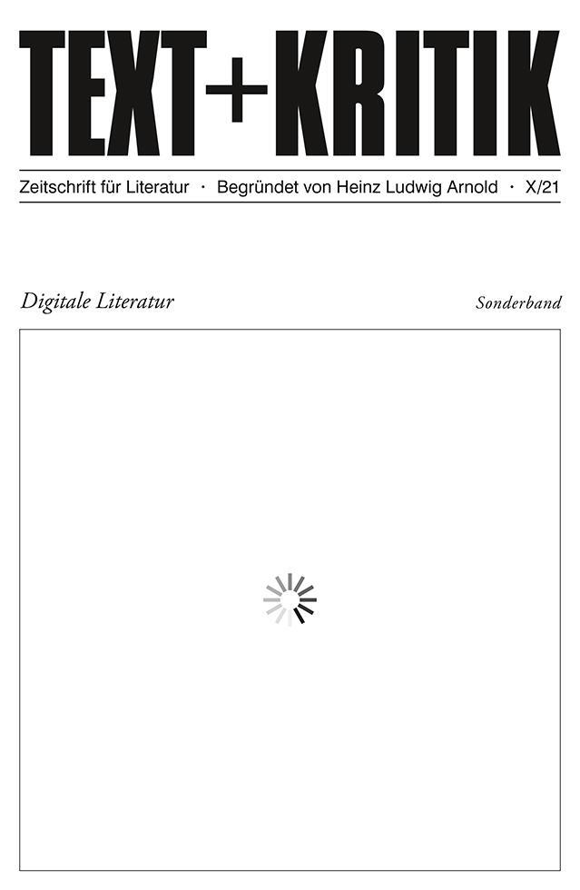Cover: 9783967075489 | Digitale Literatur II | Taschenbuch | Text und Kritik | Deutsch | 2021