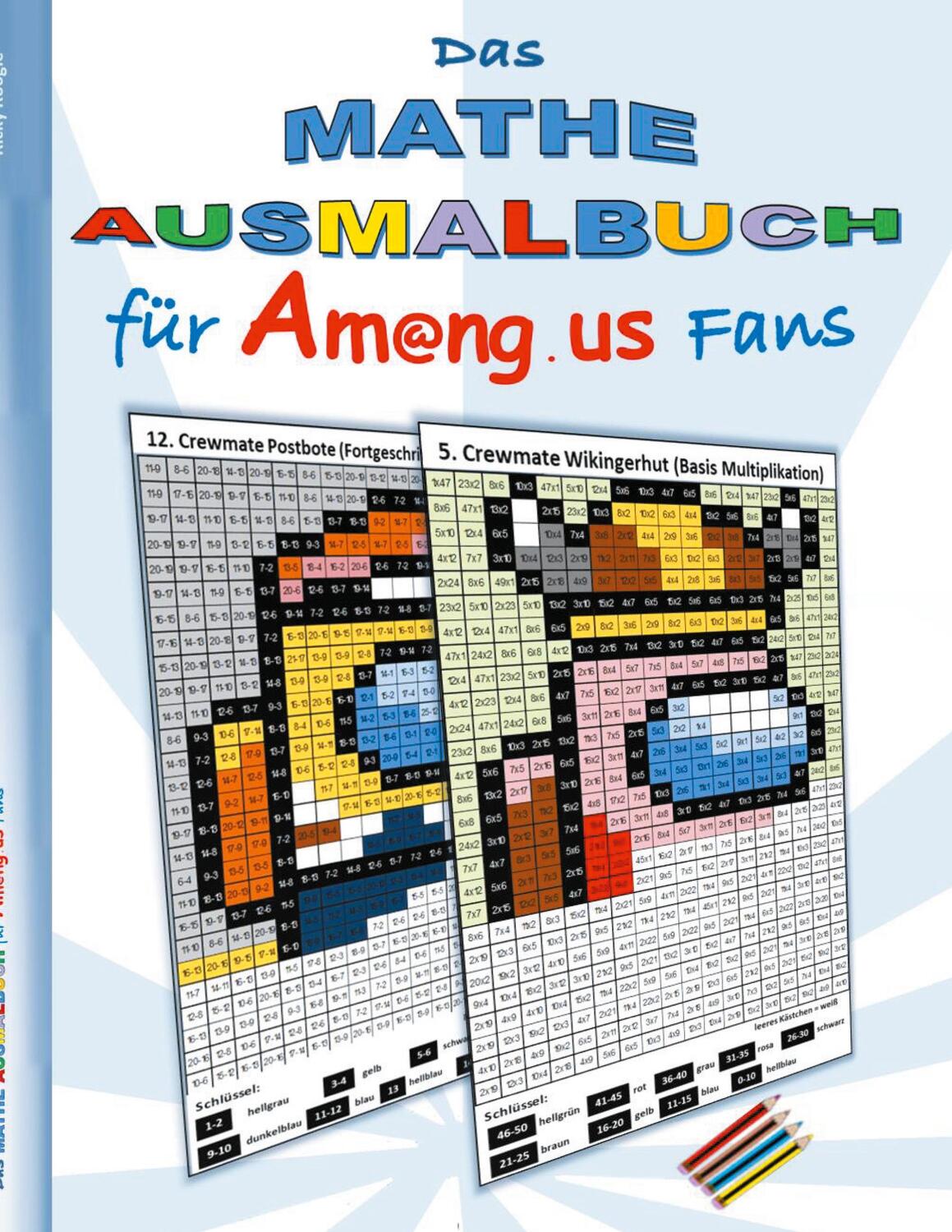 Cover: 9783752640717 | Das Mathe Ausmalbuch für Am@ng.us Fans | Ricky Roogle | Taschenbuch