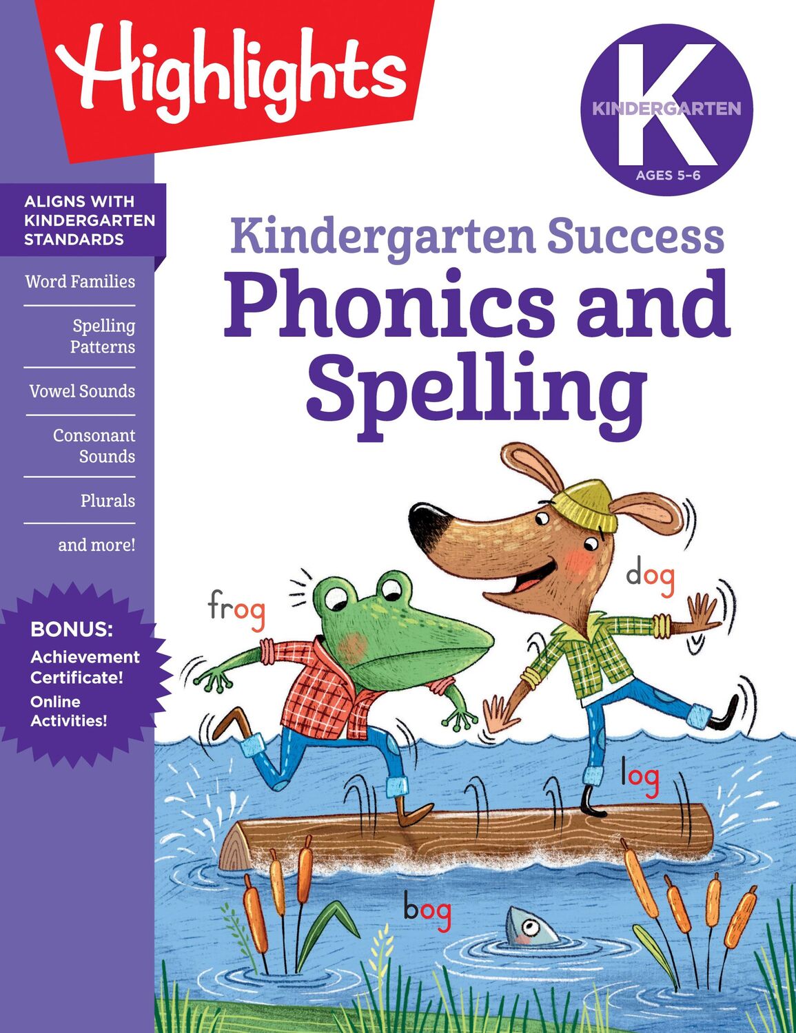 Cover: 9781644726693 | Kindergarten Phonics and Spelling Learning Fun Workbook | Learning