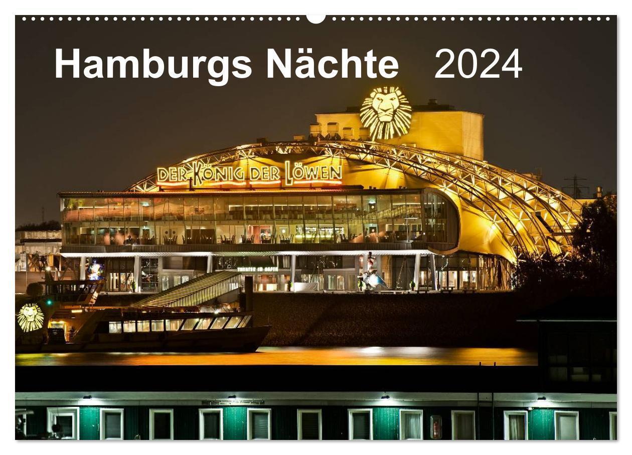Cover: 9783383337314 | Hamburgs Nächte (Wandkalender 2024 DIN A2 quer), CALVENDO...