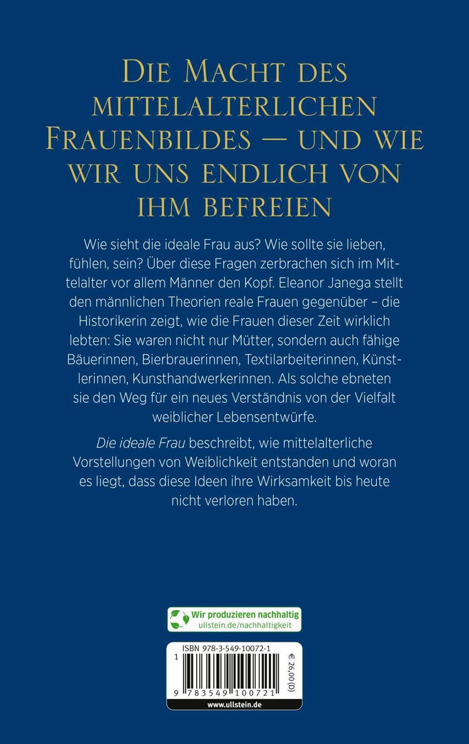 Rückseite: 9783549100721 | Die ideale Frau | Eleanor Janega | Buch | 352 S. | Deutsch | 2023