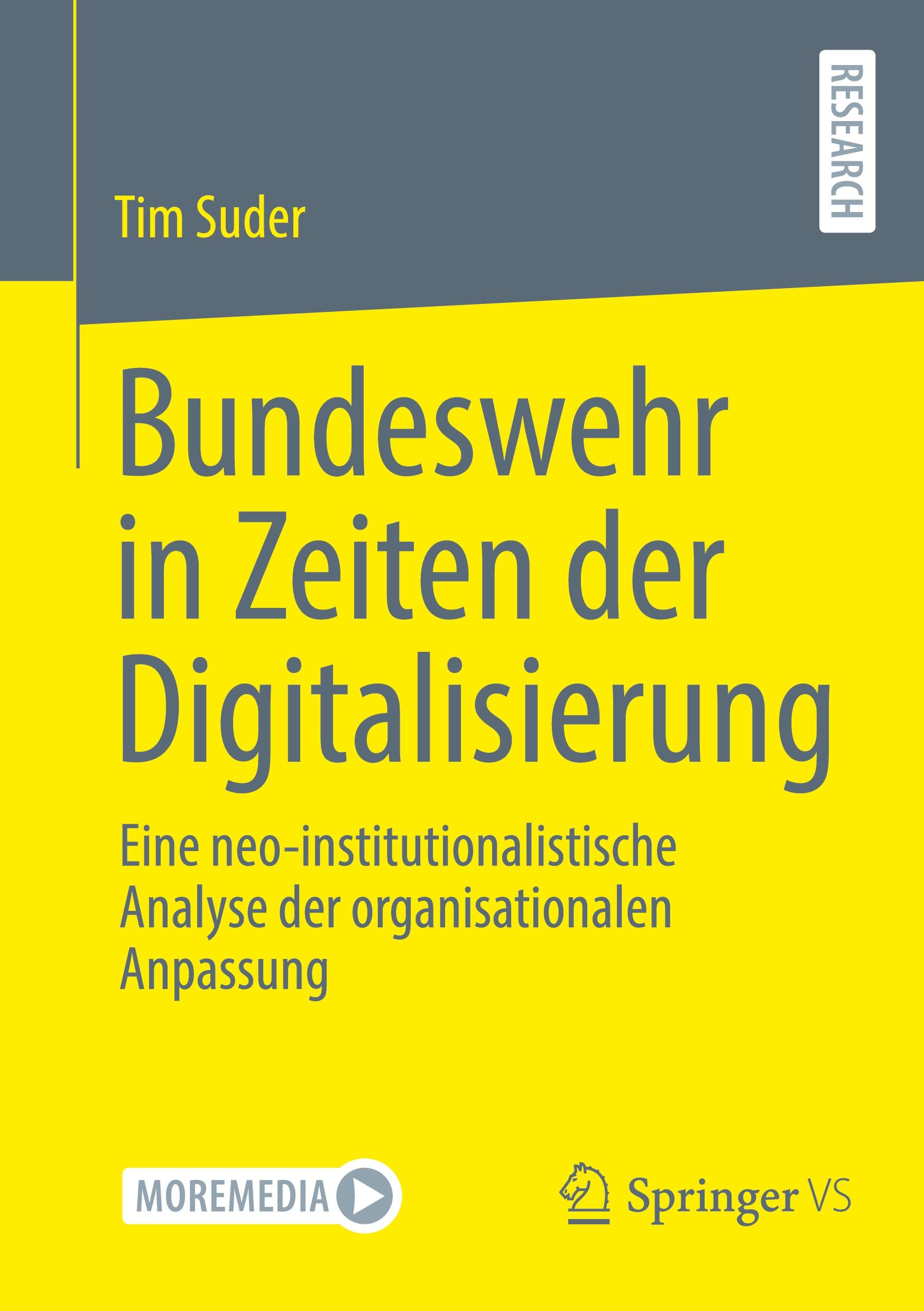 Cover: 9783658434687 | Bundeswehr in Zeiten der Digitalisierung | Tim Suder | Taschenbuch