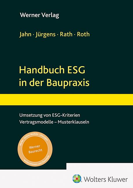 Cover: 9783804155640 | Handbuch ESG in der Baupraxis | Maximilian R. Jahn (u. a.) | Buch