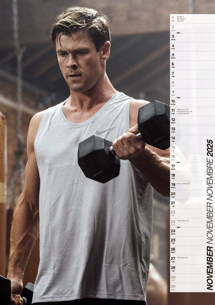 Bild: 9798893610505 | Chris Hemsworth 2025 | Offizieller Kalender | Kalender | 14 S. | 2025