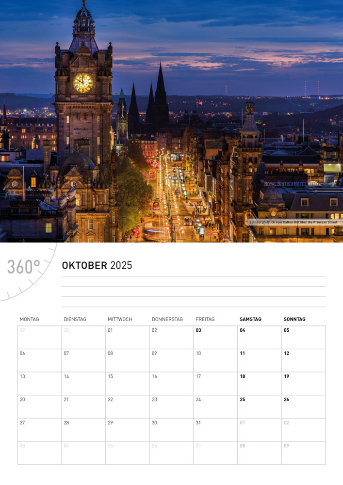 Bild: 9783968555812 | 360° Schottland Broschürenkalender 2025 | Hartmut Krinitz | Kalender