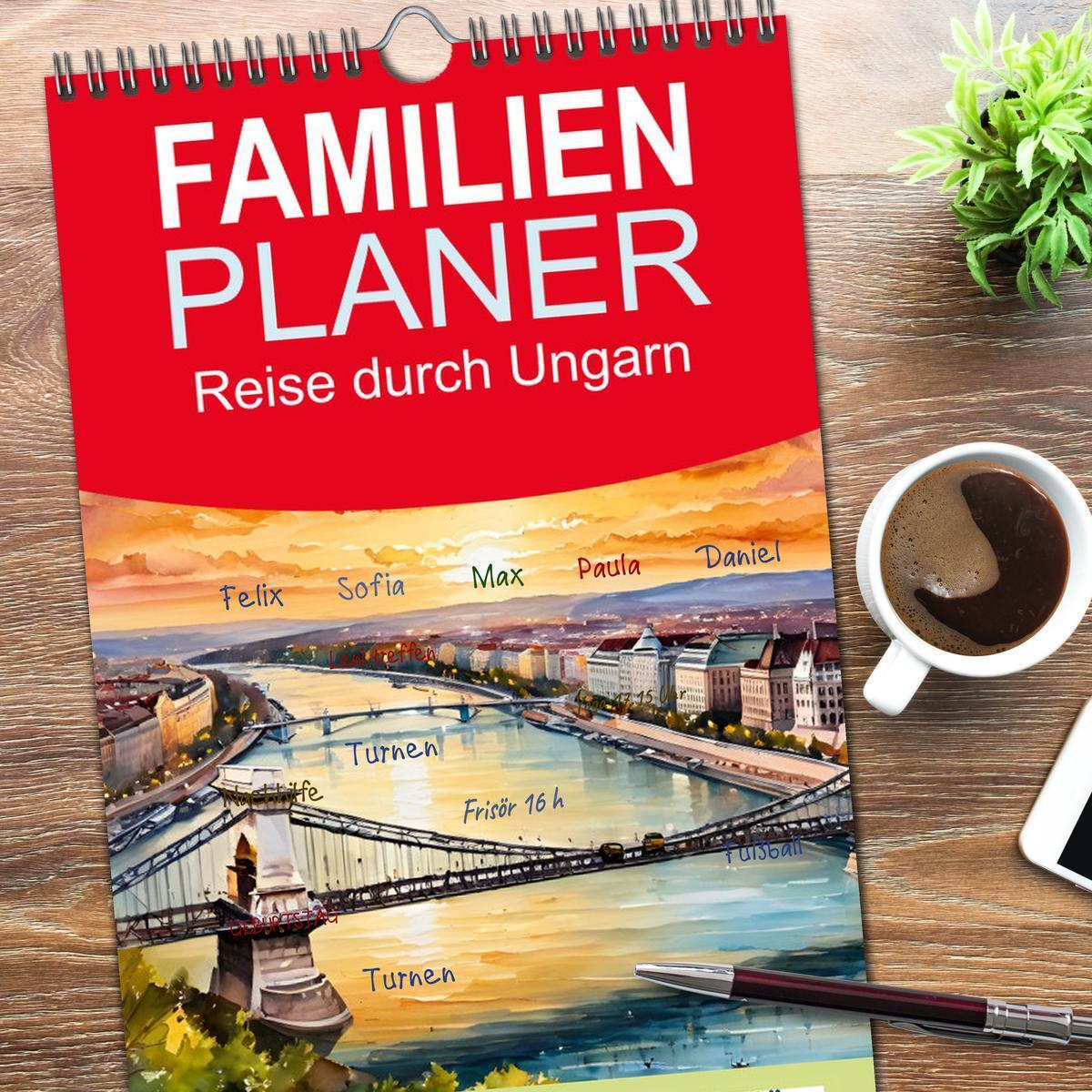 Bild: 9783457222669 | Familienplaner 2025 - Reise durch Ungarn mit 5 Spalten...