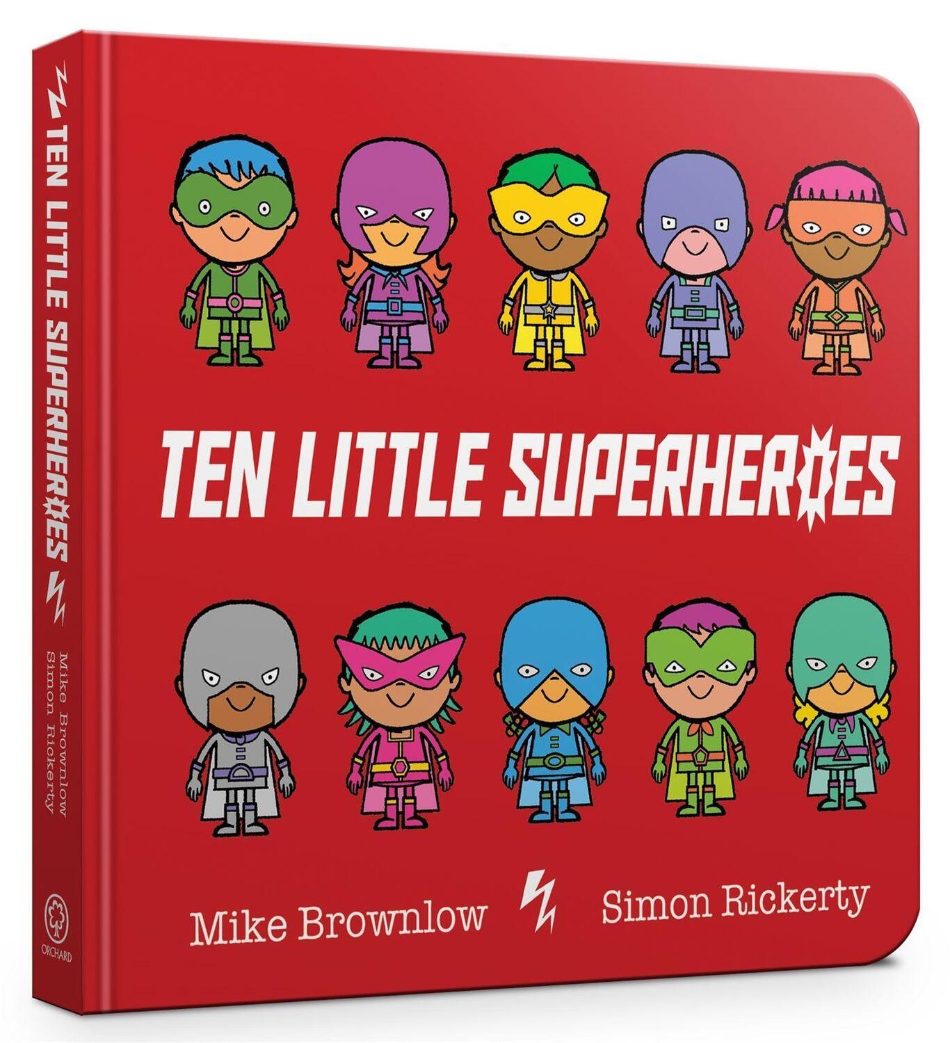 Cover: 9781408354384 | Ten Little Superheroes Board Book | Board Book | Mike Brownlow | Buch