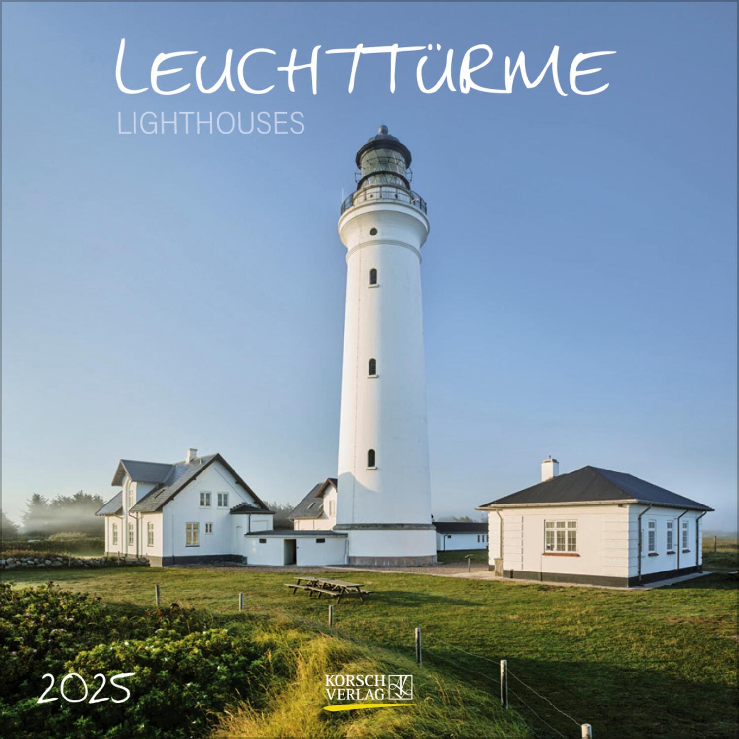 Cover: 9783731876434 | Leuchttürme 2025 | Verlag Korsch | Kalender | 13 S. | Deutsch | 2025
