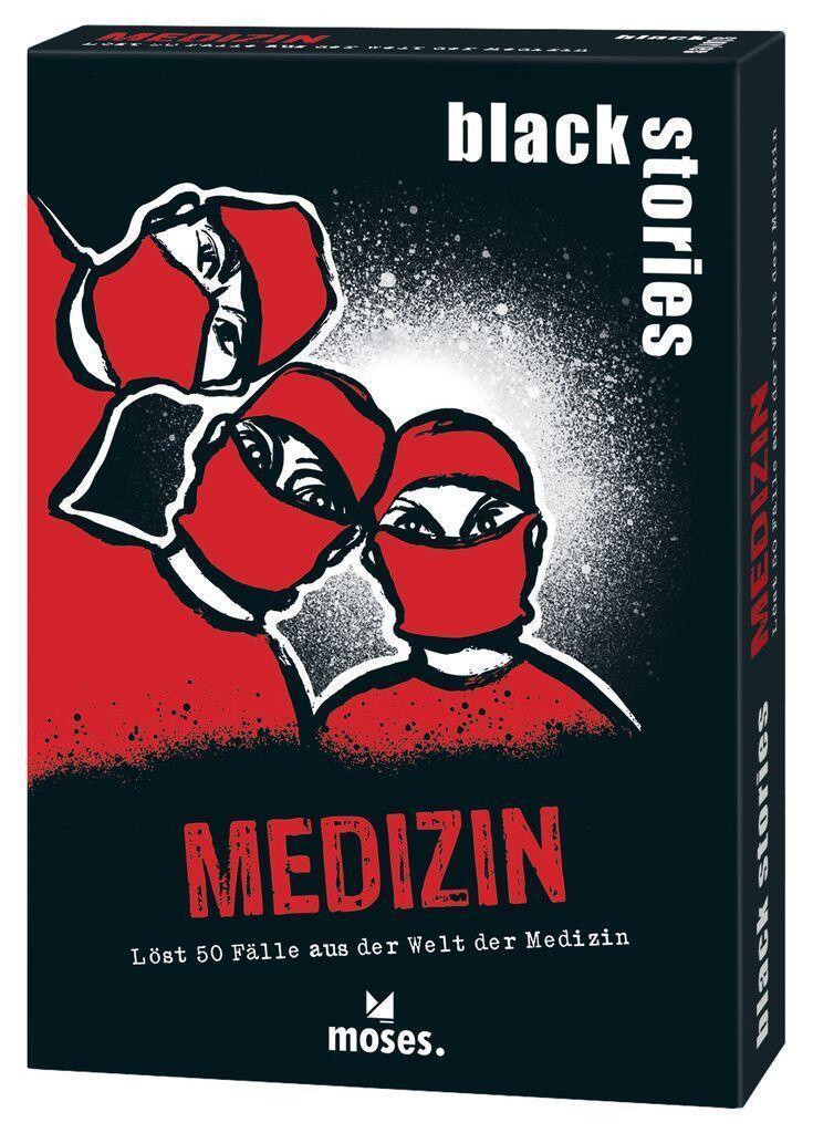Cover: 4033477900555 | black stories Medizin | Löst 50 Fälle aus der Welt der Medizin | Spiel