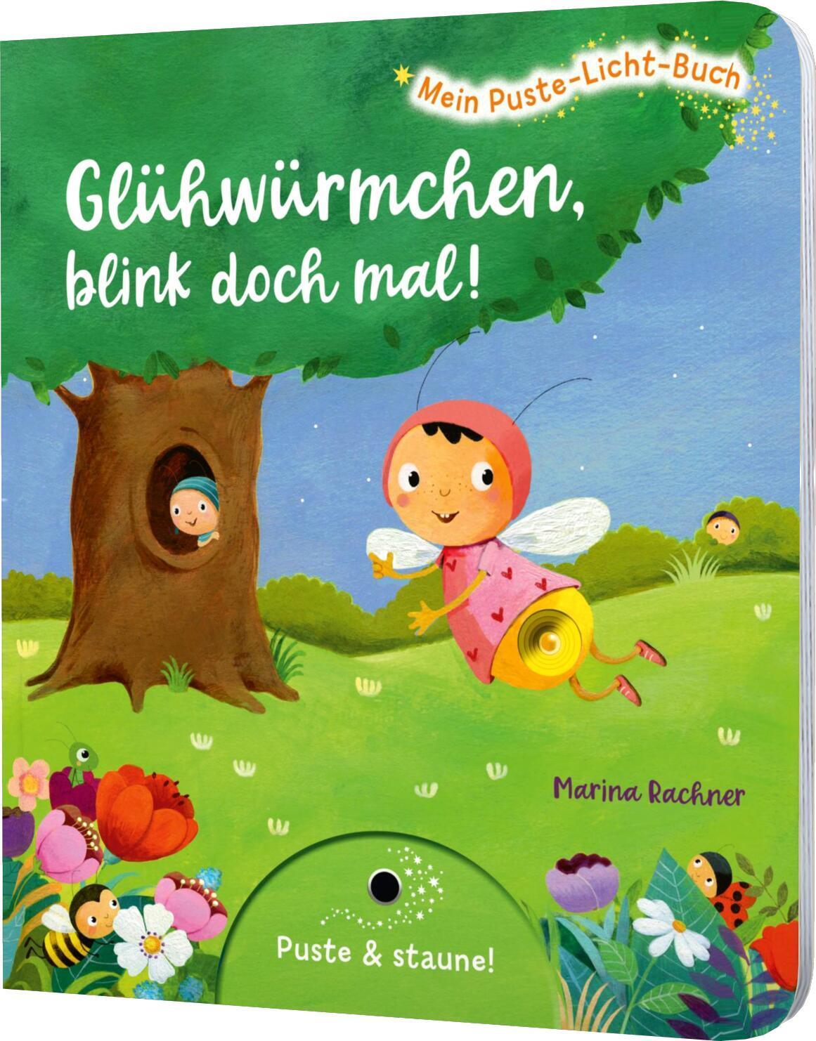 Cover: 9783480236718 | Mein Puste-Licht-Buch: Glühwürmchen, blink doch mal! | Sylvia Tress
