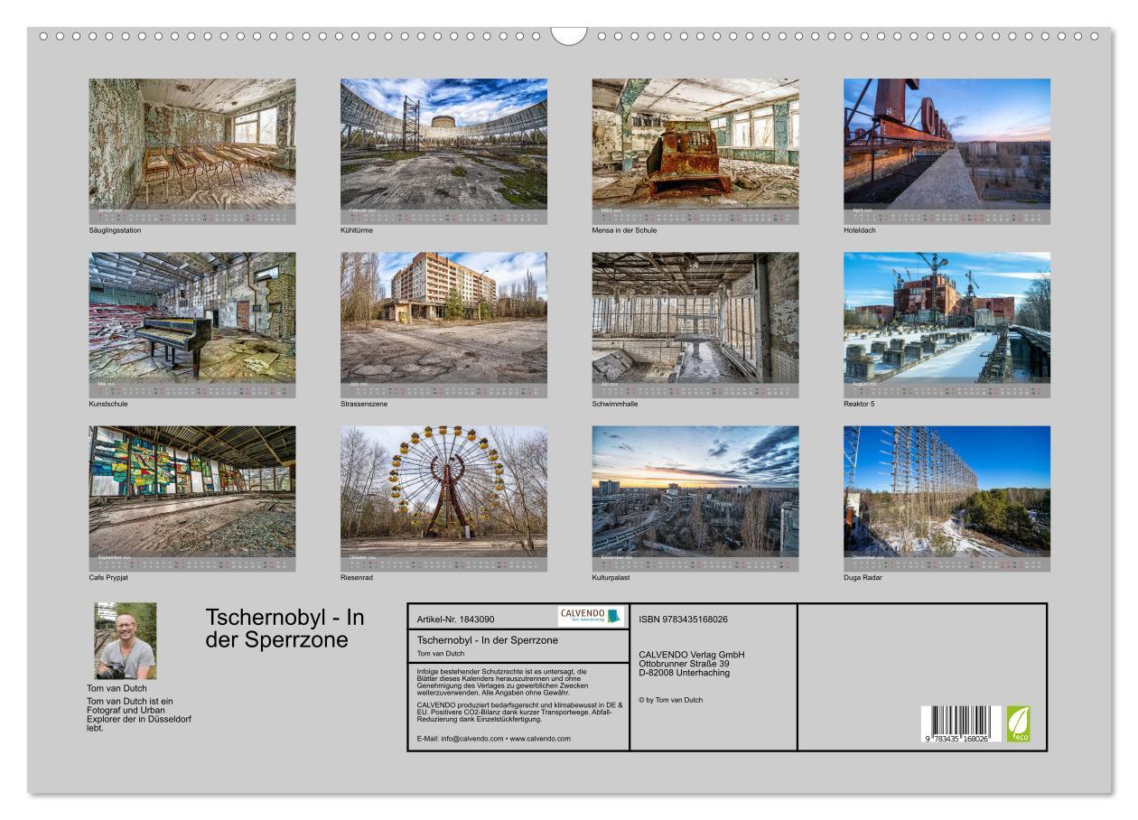 Bild: 9783435168026 | Tschernobyl - In der Sperrzone (Wandkalender 2025 DIN A2 quer),...