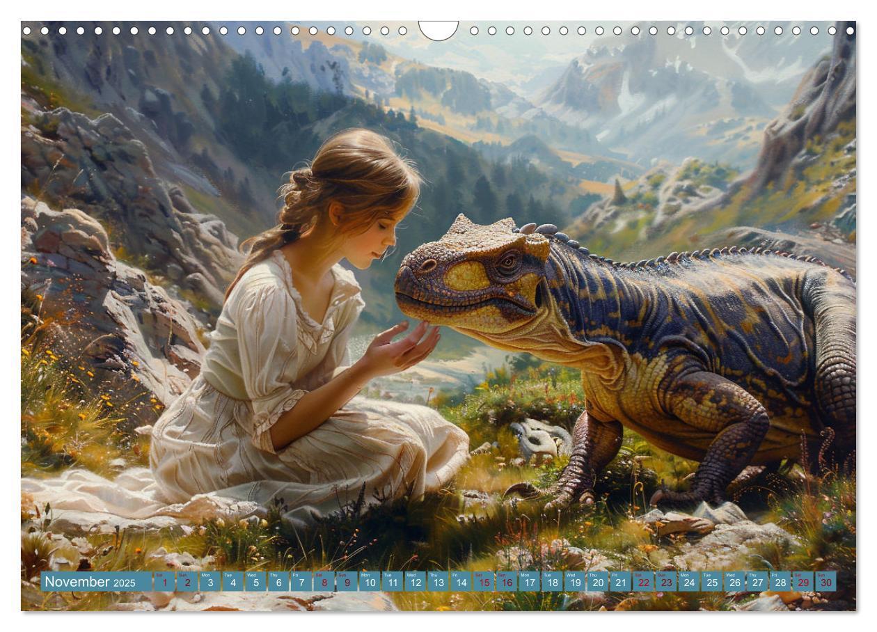 Bild: 9781325977994 | Dinosaur Legends (Wall Calendar 2025 DIN A3 landscape), CALVENDO 12...