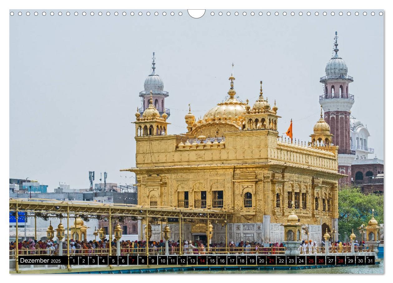 Bild: 9783435303595 | Amritsar - Der goldene Tempel (Wandkalender 2025 DIN A3 quer),...