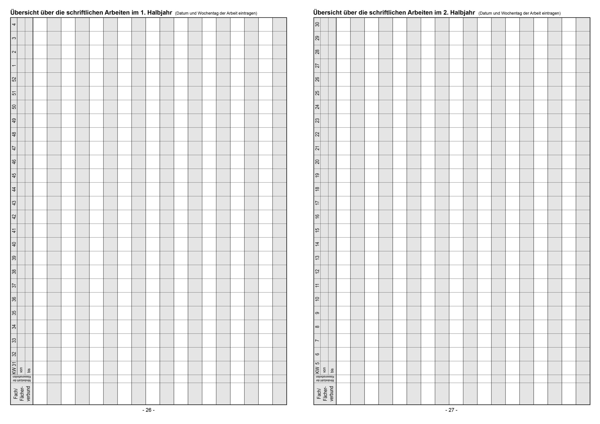 Bild: 4260094452420 | Klassenbuch "Standard", Umschlagfarbe: rot | für alle Schulformen