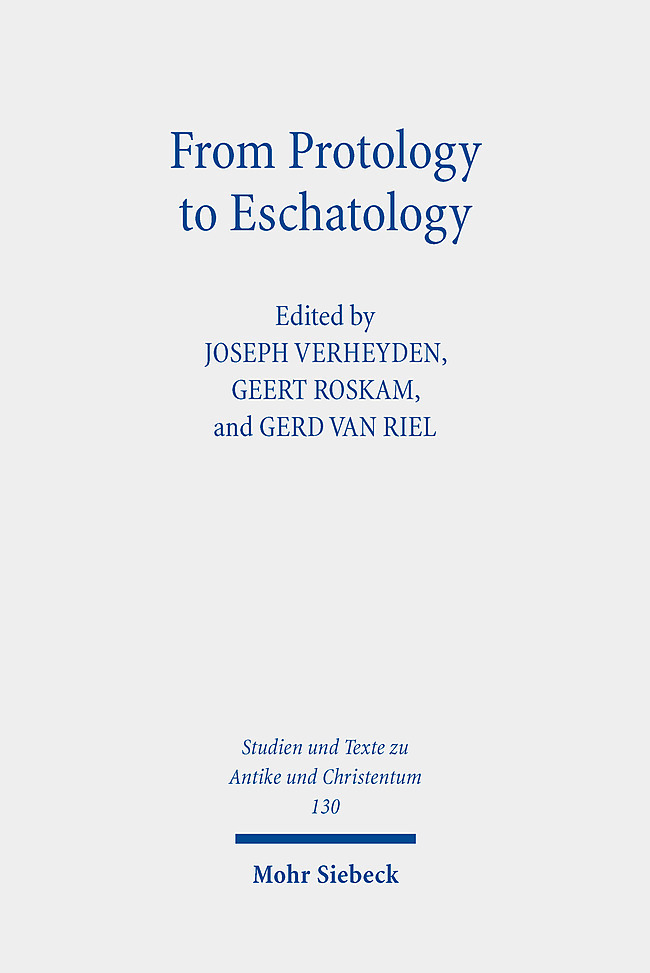 Cover: 9783161610097 | From Protology to Eschatology | Joseph Verheyden (u. a.) | Taschenbuch