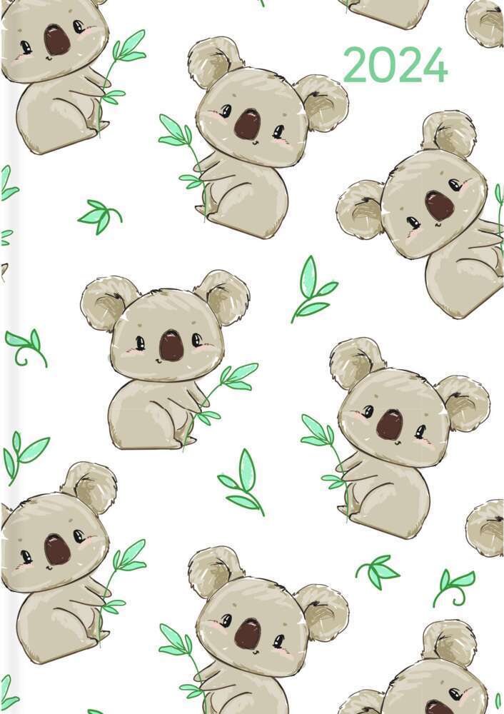 Cover: 4251732339272 | Ladytimer Mini Koala 2024 - Taschen-Kalender 8x11,5 cm - Muster -...