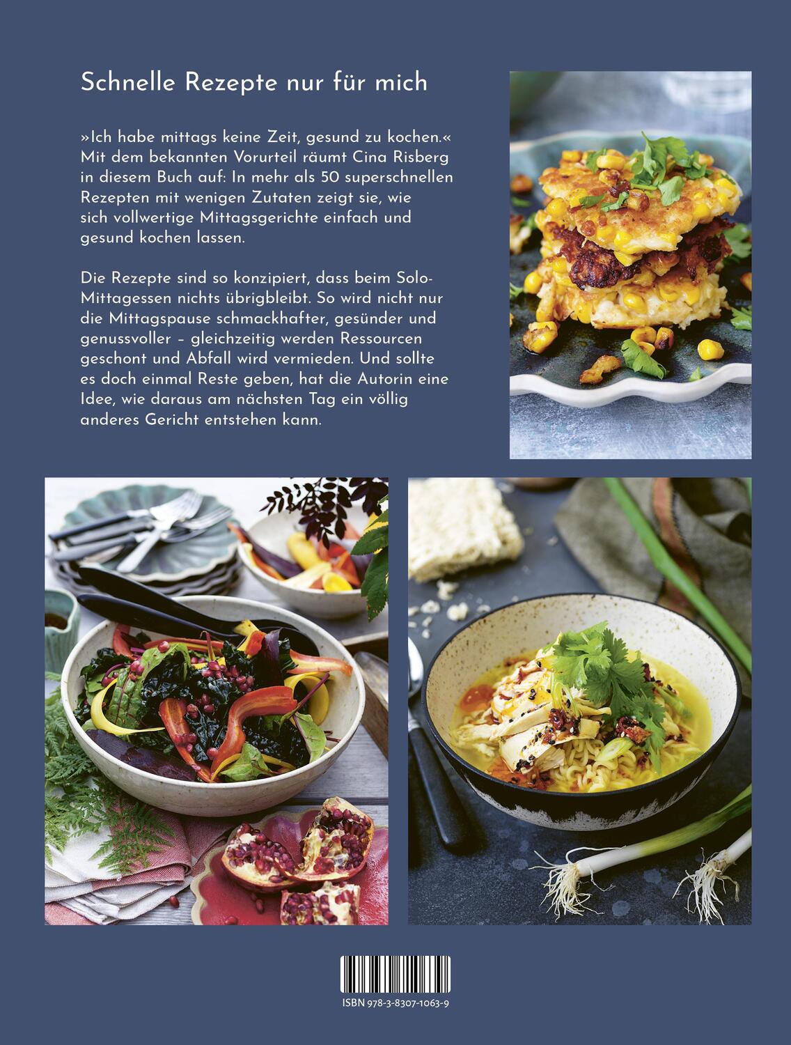 Rückseite: 9783830710639 | Mittags gut kochen für eine Person | Cina Risberg | Buch | 144 S.