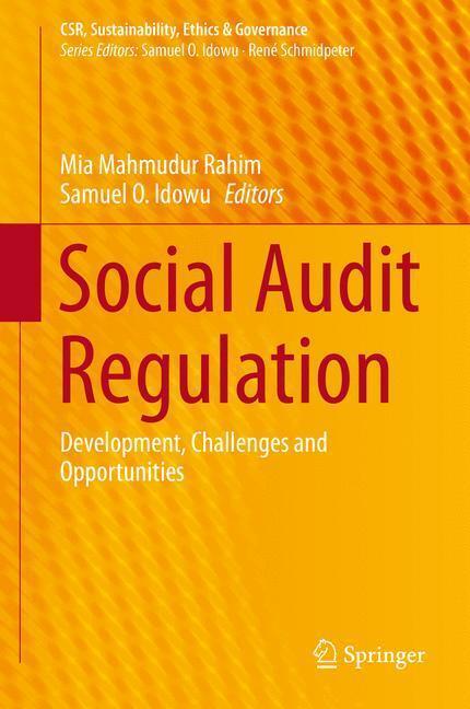 Bild: 9783319158372 | Social Audit Regulation | Development, Challenges and Opportunities