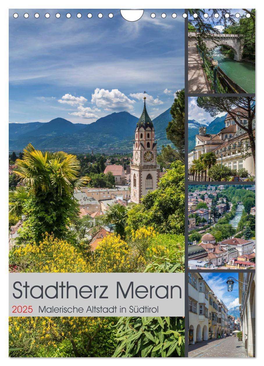 Cover: 9783457002353 | Stadtherz MERAN (Wandkalender 2025 DIN A4 hoch), CALVENDO...