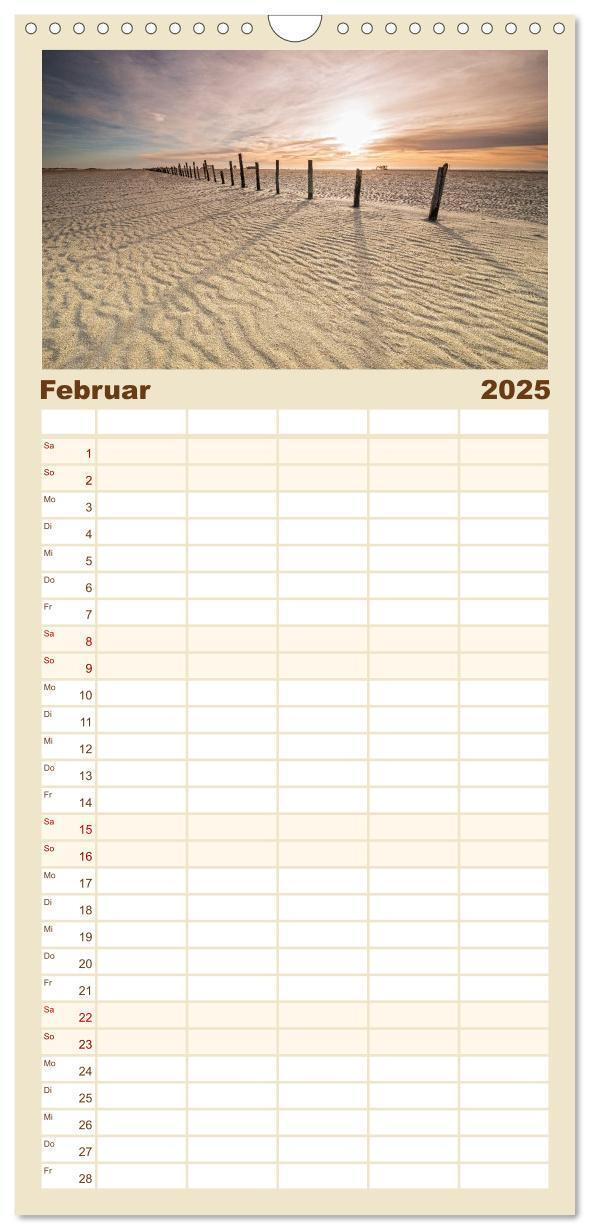 Bild: 9783457119471 | Familienplaner 2025 - St. Peter-Ording mit 5 Spalten (Wandkalender,...