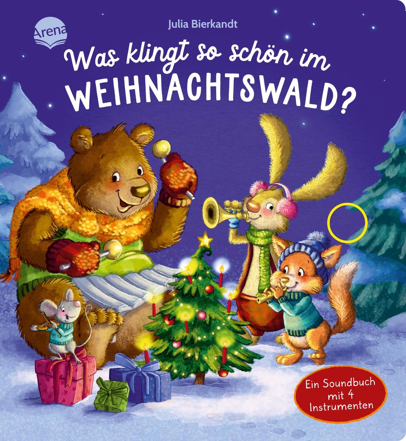 Cover: 9783401718552 | Was klingt so schön im Weihnachtswald? Ein Soundbuch mit 4...