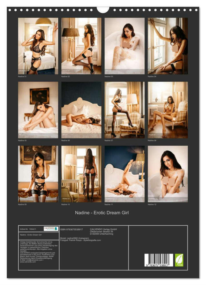 Bild: 9783675538917 | Nadine - Erotic Dream Girl (Wandkalender 2024 DIN A3 hoch),...