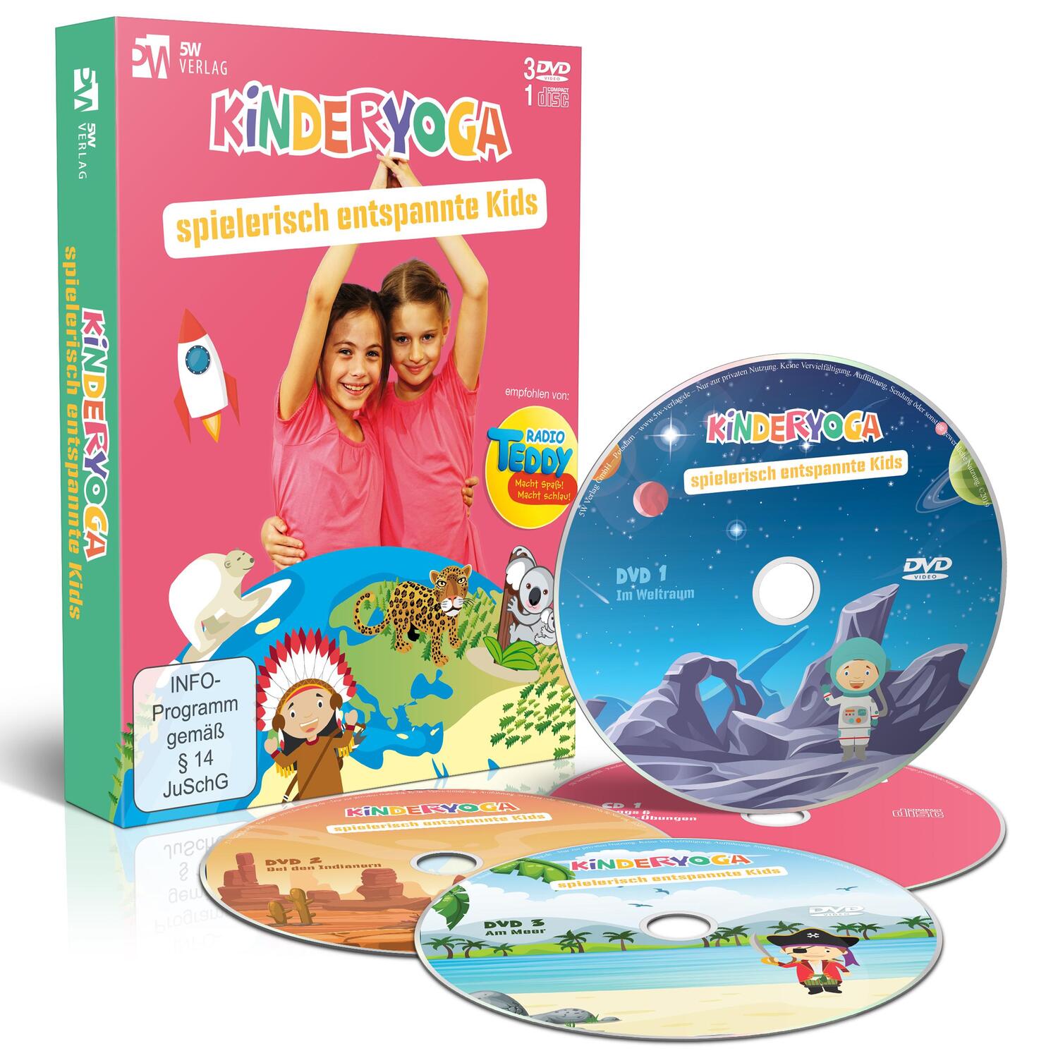 Cover: 9783942177283 | Kinderyoga | spielerisch entspannte Kids | DVD-ROM | 3 DVD-ROMs | 2019