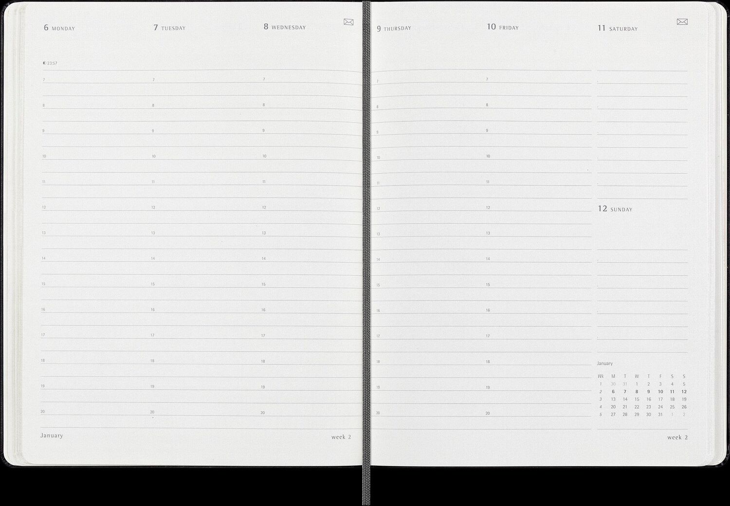 Bild: 8056999271282 | Moleskine 12 Month 2025 PRO Smart Weekly Vertical Planner, Hard...